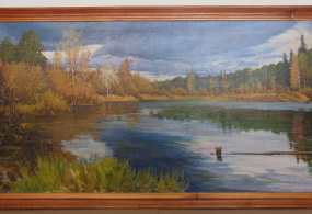 Башегуров В.В.  «Тучи над озером» 2003 г.