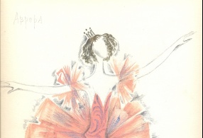 Поваго Н. Эскиз костюма принцессы  Авроры из балета П.И. Чайковского «Спящая красавица».