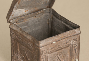 Коробка жестяная из-под чая. ХIХ в. конец – ХХ в. начало, Российская империя 