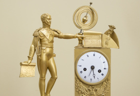 Часы каминные  с фигурой Александра I. 1814-1815 гг. Франция