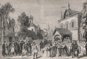 Сцена из оперы П.И. Чайковского «Опричник», премьера 1874 года. 