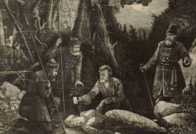 Опера П.И. Чайковского «Чародейка», I-ое действие 1890 г., художник Г. Никитин.