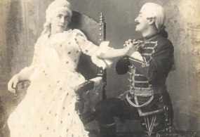 Исполнители главных партий - Фигнер М.И., Фигнер Н.Н. из первой постановки оперы «Пиковая дама». 