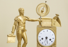 Часы каминные с фигурой Александра I. 1814-1815 гг. Франция.