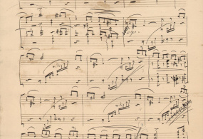 П.И. Чайковский. «Святки» страница из факсимиле «Времена года» для фортепиано, Москва 1978 г. 
