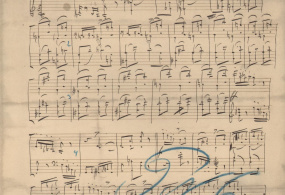 П.И. Чайковский. «Масленица» страница из факсимиле «Времена года» для фортепиано, Москва 1978 г. 
