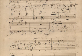 П.И. Чайковский. «Белые ночи» страница из факсимиле «Времена года» для фортепиано, Москва 1978 г. 