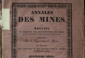 Annales des mines ou recueil de memoires sur l'exploitation des mines. Quatrieme serie. Tom V. Франция, г. Париж, 1844 г. 