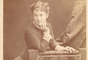 Рааб Вильгельмина Ивановна (1848 - 1917) - российская оперная певица (сопрано), солистка Мариинского театра, вокальный педагог.  Фото: Лоренс А.Э. Российская империя, г. Санкт-Петербург, 1870-е годы