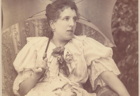 Анна Львовна Мекк (Давыдова), племянница П.И. Чайковского. Российская империя, 1880 г.