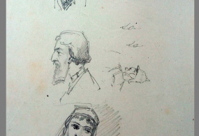 Соллогуб Ф.Л. Рисунки. Тетрадь II. («Бытовые портреты»). 1881-1882 гг.